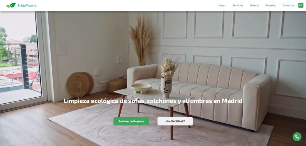Сайт Brillo Madrid — проект craft_code